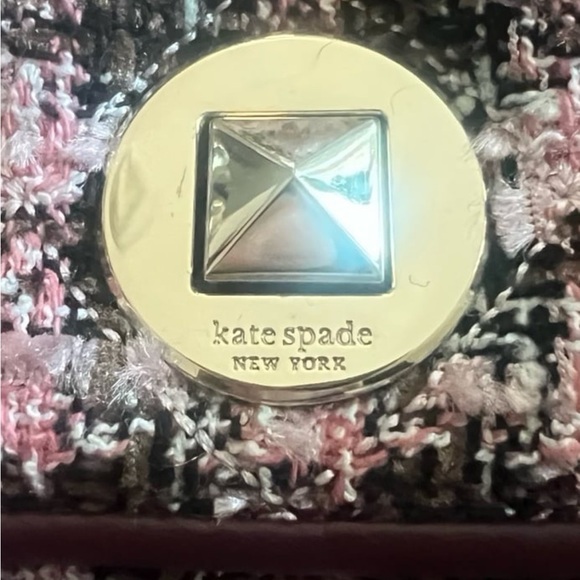 Kate Spade Black and Pink Tweed Shoulder Bag - Picture 4 of 9